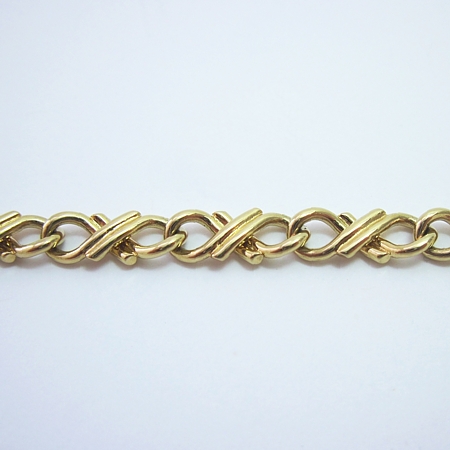 Hugs n' Kisses - 18kt Layered Chain - Click Image to Close